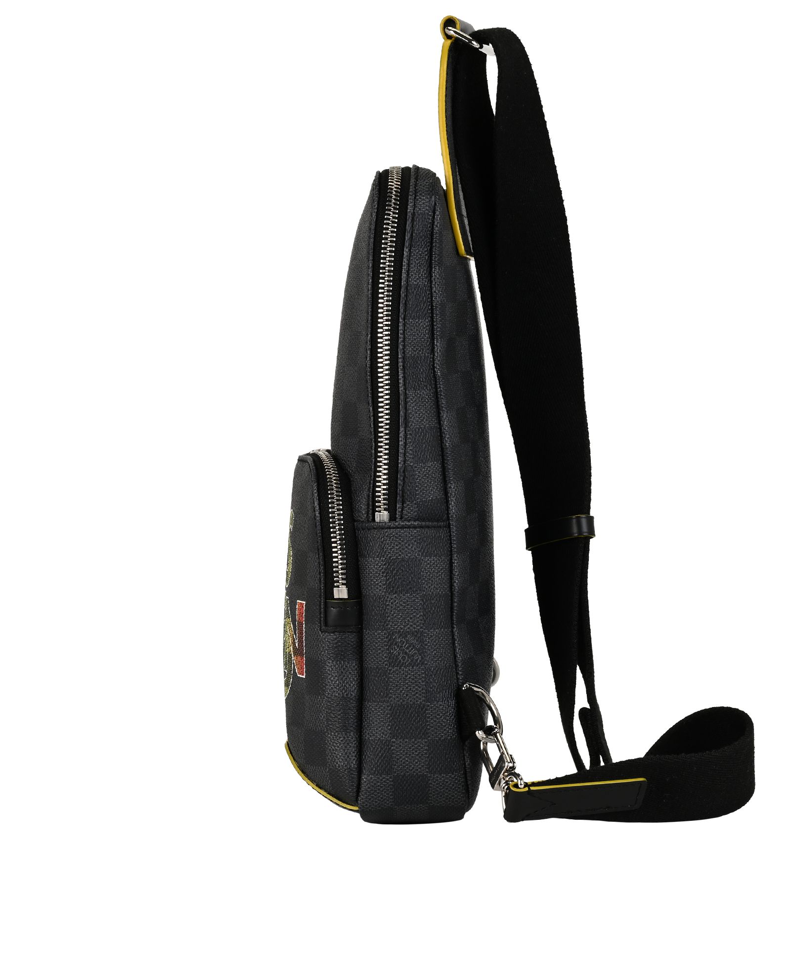 Avenue Sling, &pound;1,100, Handbags, Black, Canvas, Bottom view